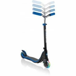 Discount 😍 Globber Flow 125 Lights Scooter - Black Blue 🤩