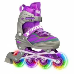 Best reviews of ⭐ Crazy Skates Trix Adjustable Pro Inline Skate Purple | Lge 4-7 😉