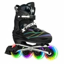Top 10 ⌛ Crazy Skates Trix Adjustable Pro Inline Skate Black | Med 1-4 🔥