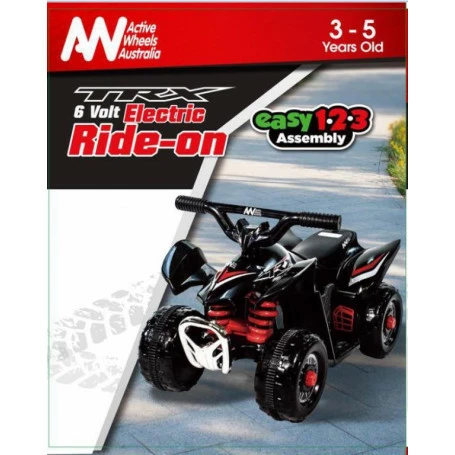 Cheap π Yamaha Mini Quad Bike 6 Volt Ride On Black Red 6V π - Image 3