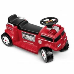 Best Sale 🥰 Radio Flyer 6V Fire Truck For 2 ✔️
