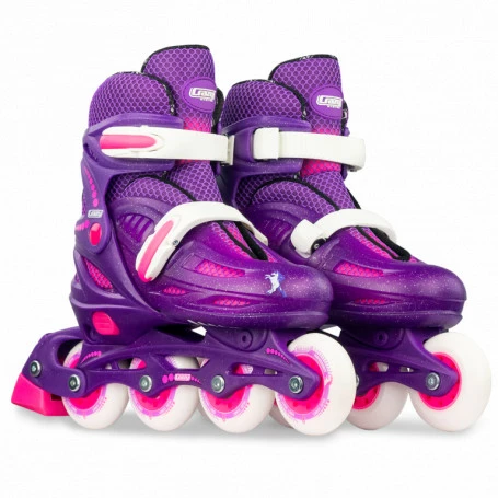 Hot Sale π Crazy Skates 148 Adjustable Inline Skate Purple Glitter | Lge 5-8 π - Image 2