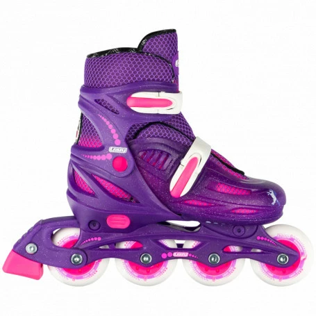 Hot Sale π Crazy Skates 148 Adjustable Inline Skate Purple Glitter | Lge 5-8 π - Image 3