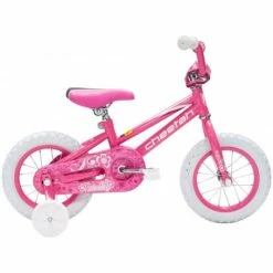 Discount 👏 Cheetah Bikes Cheetah - Estella 👧 Girls 12 Inch Gloss Pearl Pink/White 🔔