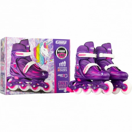 Top 10 π₯ Crazy Skates 148 Adjustable Inline Skate Purple Glitter | Sml J11-1 π