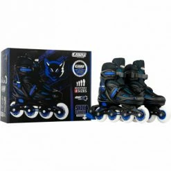 Promo 🧨 Crazy Skates 148 Adjustable Inline Skate Black | Lge 5-8 🔥